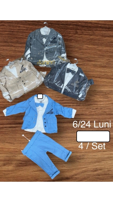 costum baieti 6-24 luni 4/set