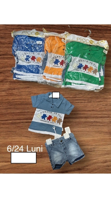 compleu baieti 6-24 luni 4/set