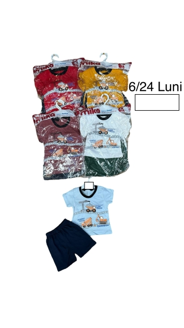 compleu baieti 6-24 luni 4/set