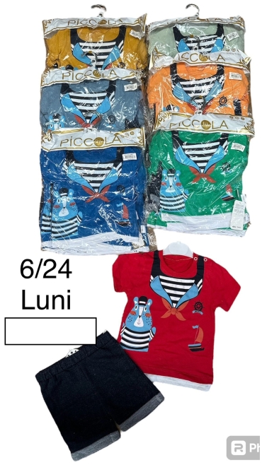 compleu baieti 6-24 luni 4/set