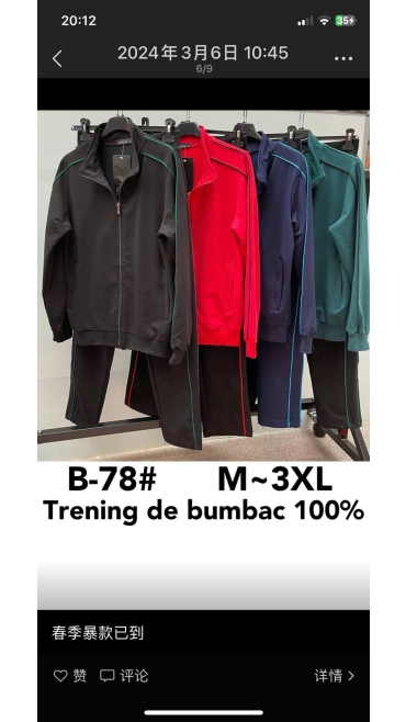 trening barbati m-3xl 5/set