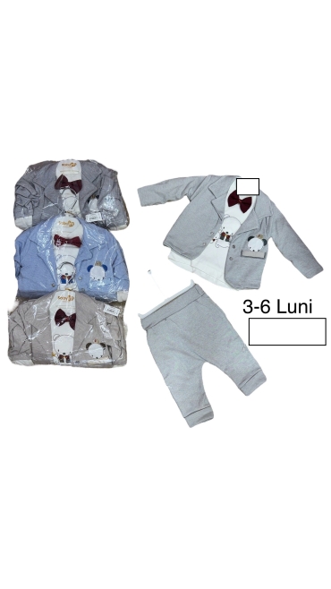 compleu baieti 3-6 luni 2/set