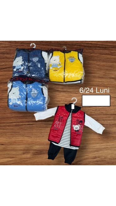 compleu baieti 6-24 luni 4/set