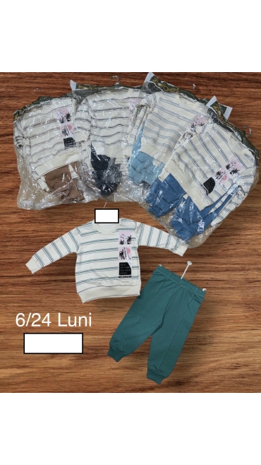 compleu baieti 6-24 luni 4/set