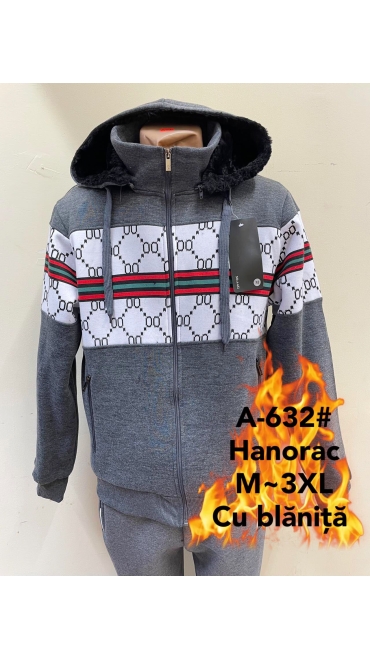 hanorac barbati cu blana m-3xl 5/set