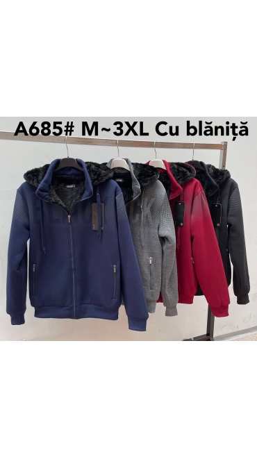 hanorac barbati cu blana m-3xl 5/set