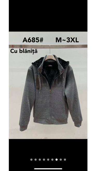 hanorac barbati cu blana m-3xl 5/set