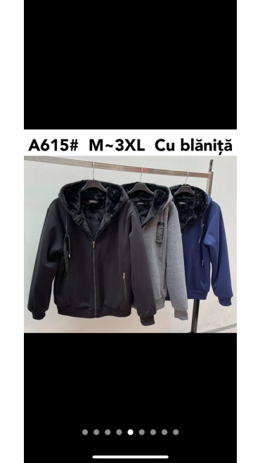 hanorac barbati cu blana m-3xl 5/set