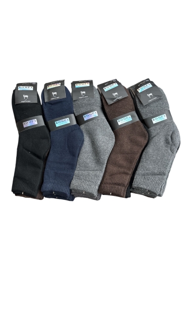 sosete barbati lana si angora flausate 41-46 culori combinate 20/set