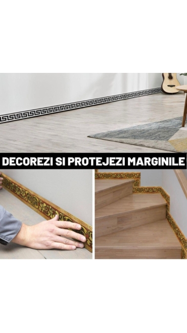 Plinta Autoadeziva Pentru Pardoseala Sau Perete Tip Marmura, Impermeabila, 10 X 500 cm , Engros