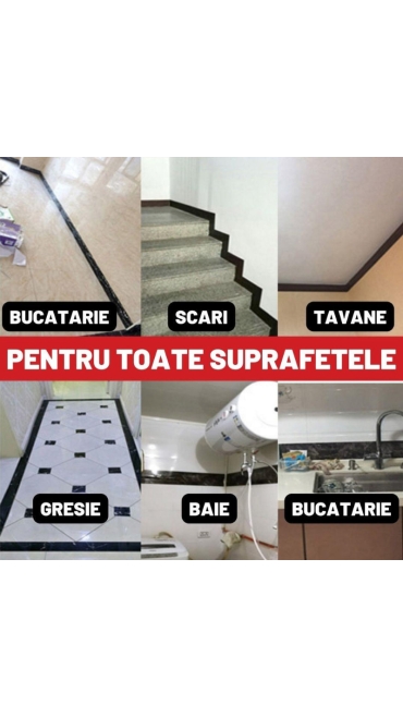 Plinta Autoadeziva Pentru Pardoseala Sau Perete Tip Marmura, Impermeabila, 10 X 500 cm , Engros