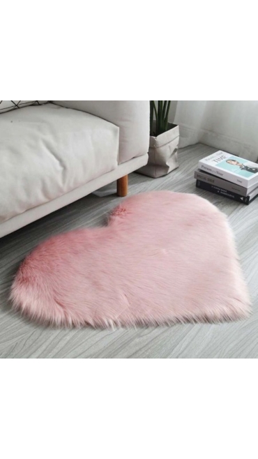 Covor Blana in forma de inima, 90 x 75 cm, Diverse Culori - Engros