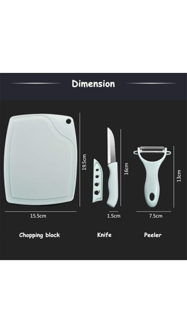Set Tocator plastic, Cutit, Decojitor, 19.5 x 15.5 cm - Engros