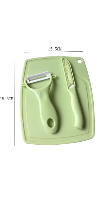 Set Tocator plastic, Cutit, Decojitor, 19.5 x 15.5 cm - Engros