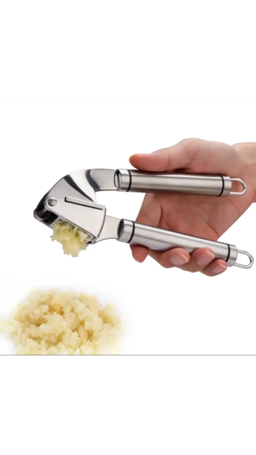 Presa manuala pentru usturoi, material inox, 20 x 6 x 3 cm - Engros
