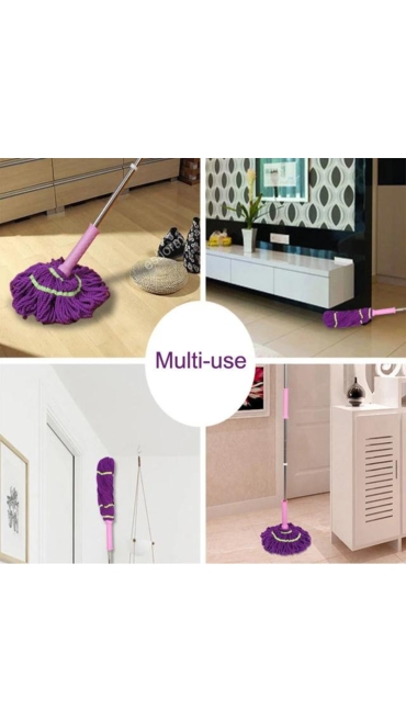 Mop rotativ cu auto-stors, mop cu microfibră, cap de mop de schimb, pentru curățarea lemnului, gresie și podea, Engros