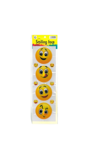 Set stickere Emoji, 44 x 14 cm, Engros