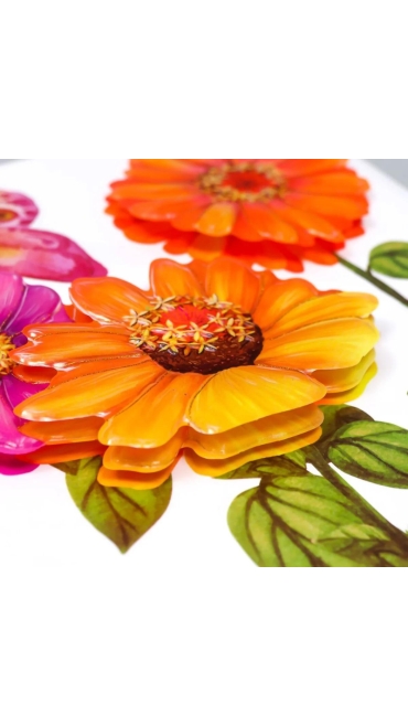 Set stickere Flori colorate, 50 x 35 cm, Engros