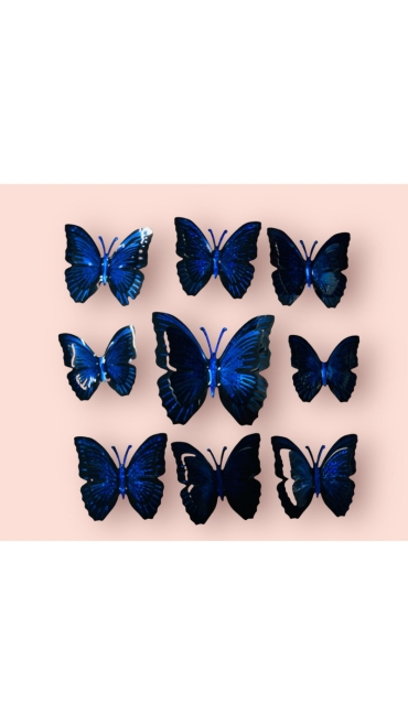 Stickere Decorative de perete Fluturas, 30 x 30 cm - Engros