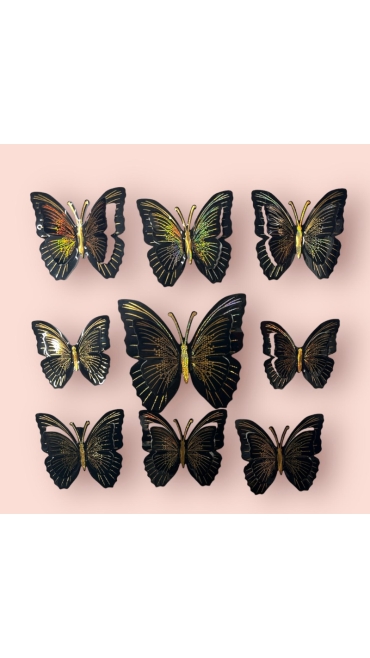 Stickere Decorative de perete Fluturas, 30 x 30 cm - Engros