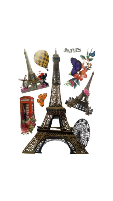Stickere Decorative de perete 3D, 68 x 50 cm, Diverse modele - Engros