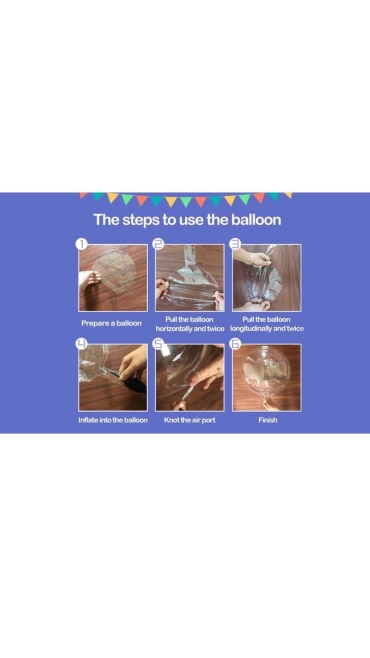 Balon luminos + Bat + Rozeta 50 LED-uri Multicolori - Engros