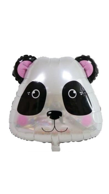 Balon folie Panda roz, 48 x 48 cm - Engros