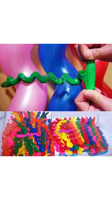 Set 40 Baloane din latex în formă de spirală - Engros