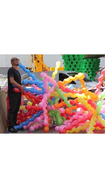 Set 40 Baloane din latex în formă de spirală - Engros