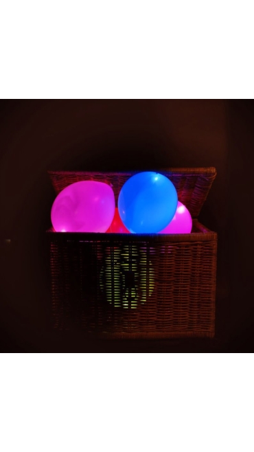 Set de 5 baloane luminoase cu lumină LED colorată - Engros