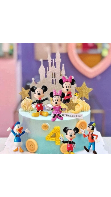 Figurine Clubul lui Mickey Mouse, Set de 16 bucati, 9 cm, Engros