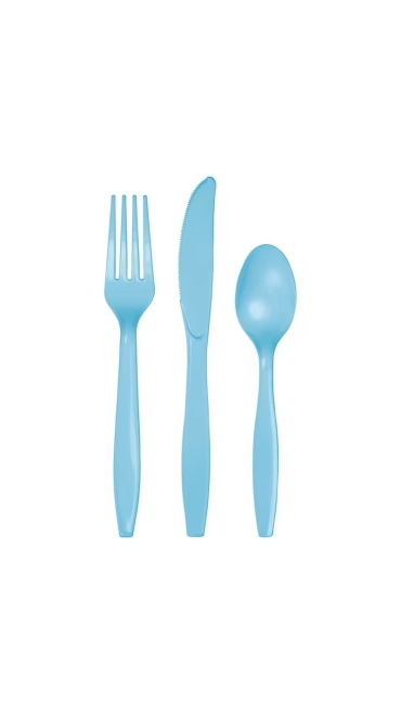Set Aniversar Tema Pește - 122 Piese, Farfurii, Pahare, Tacâmuri și Decoratiuni - Engros