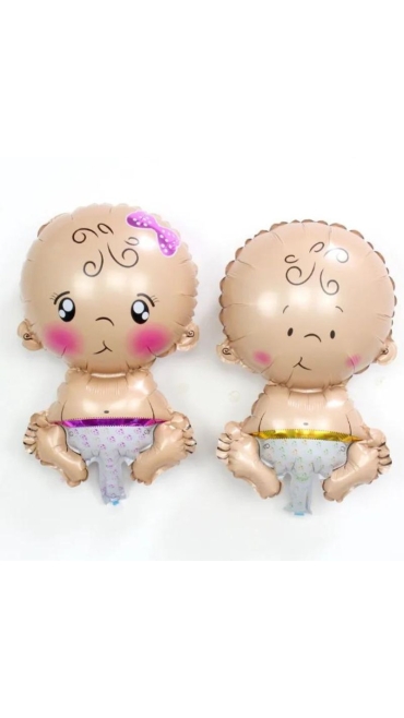 Balon folie bebe fetita pentru botez, Baby Shower Girl, 45 x 28 cm, It's Party Time