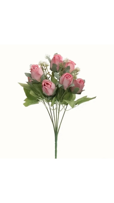 Buchet Trandafiri din Flori Artificiale, 7 capete, 35 cm - Engros