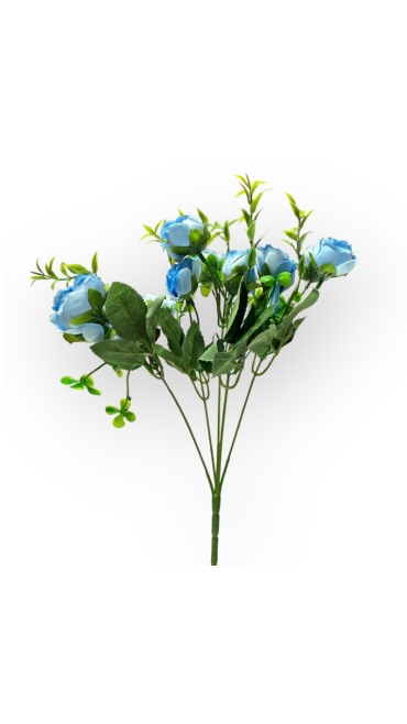 Buchet Trandafiri din Flori Artificiale, 5 capete, 32 cm - Engros