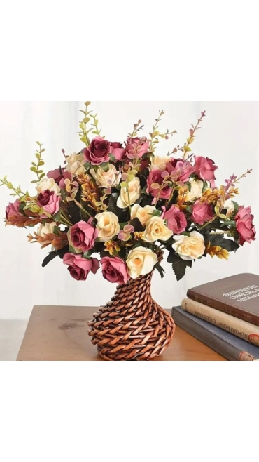 Buchet Floral Artificial 5 Fire, 27 cm - Engros