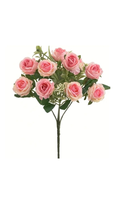 Buchet Floral Artificial 7 Fire, 37 cm, 9 Flori - Engros