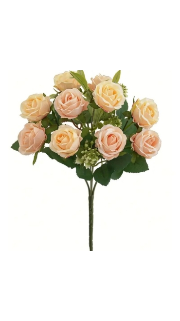 Buchet Floral Artificial 7 Fire, 37 cm, 9 Flori - Engros