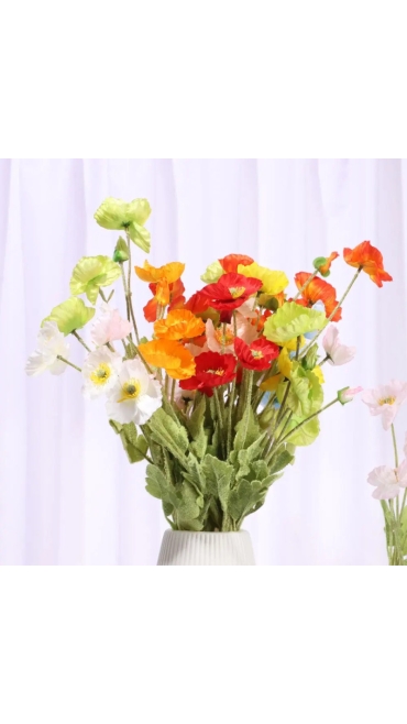 Buchet de flori cu 15 fire 56 cm, diverse culori Engros