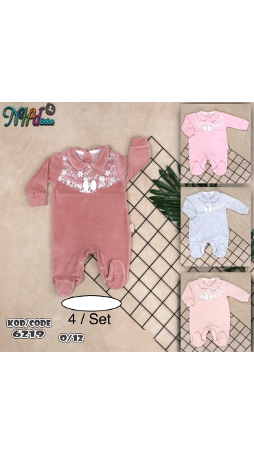 costum bebe 0-12 luni 4/set