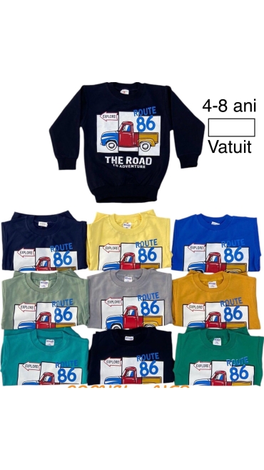 bluza baieti vatuita 4-8 ani 5/set