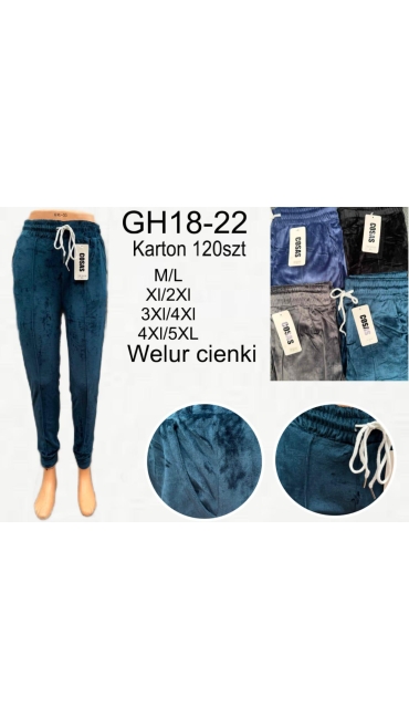 pantaloni dama grosi velur m-5xl culori combinate 12/set