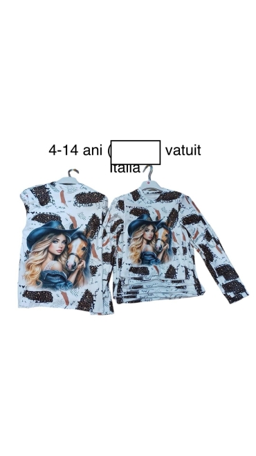 bluza copii vatuita 4-14 ani 4/set