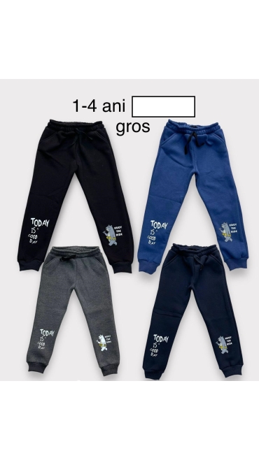 pantaloni trening grosi baieti 1-4 ani 4/set