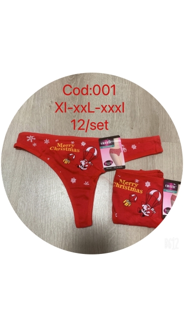 tanga rosii xl-3xl 12/set