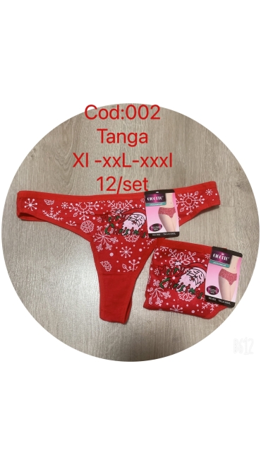 tanga rosii xl-3xl 12/set