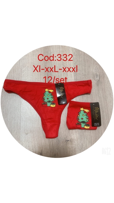 tanga rosii xl-3xl 12/set