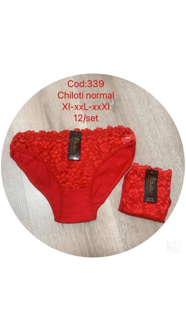 chiloti dama rosii xl-3xl 12/set