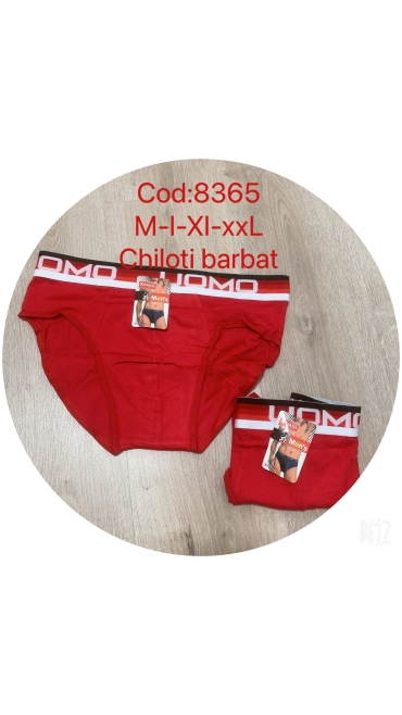 chiloti rosii barbati m-2xl 12/set