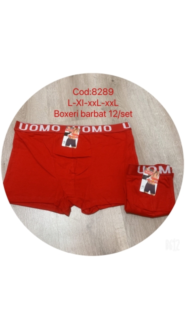 boxeri rosii barbati l-2xl 12/set